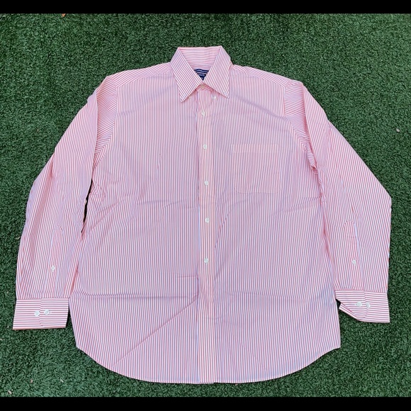 Orange Striped Button Down. - Picture 1 of 3